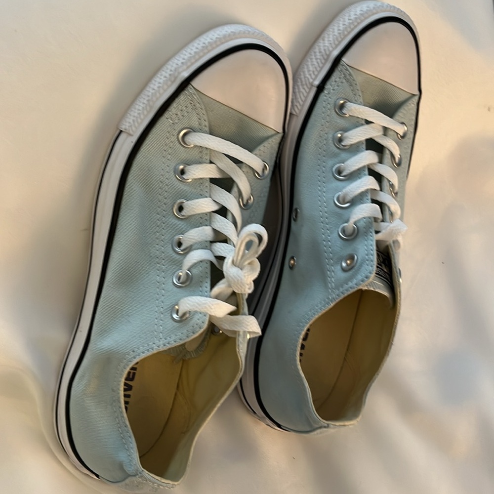 Classic Converse Light Aqua Canvas Sneakers. NWOT - Picture 5 of 6